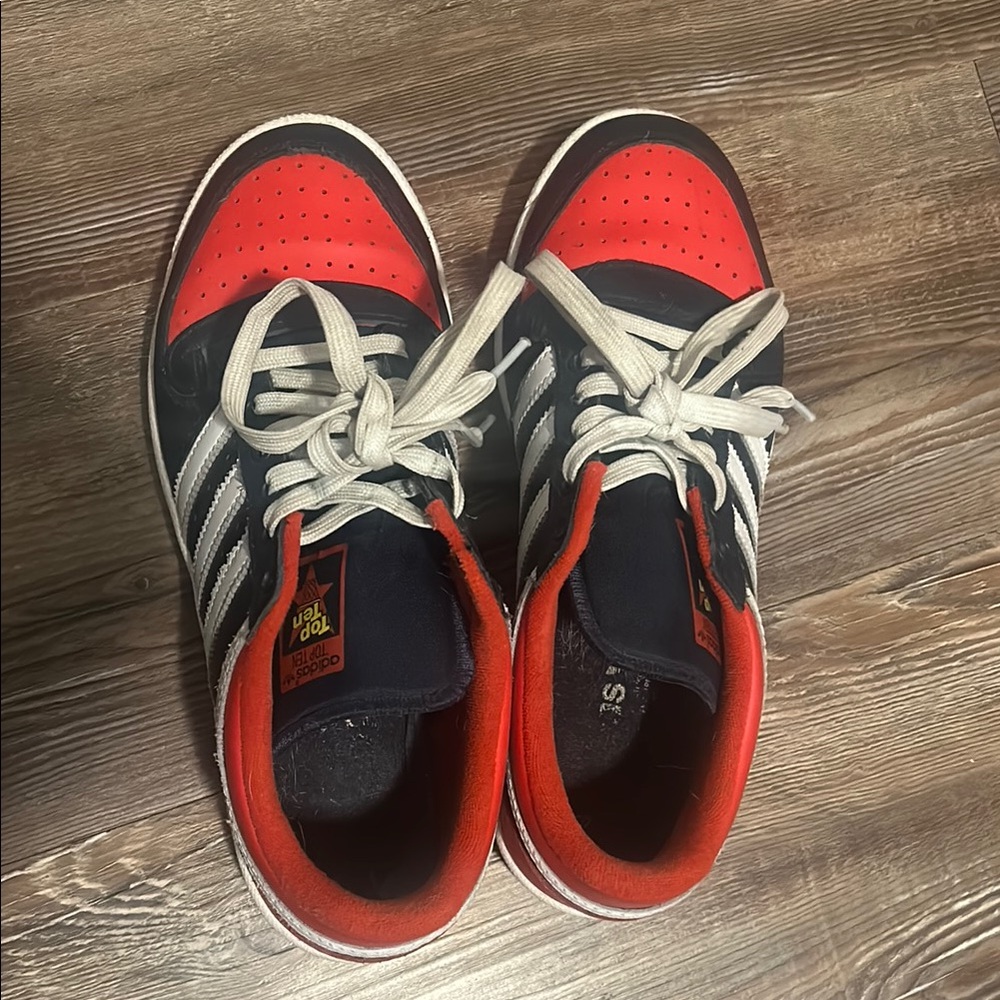 Adidas Red and Black Sneakers